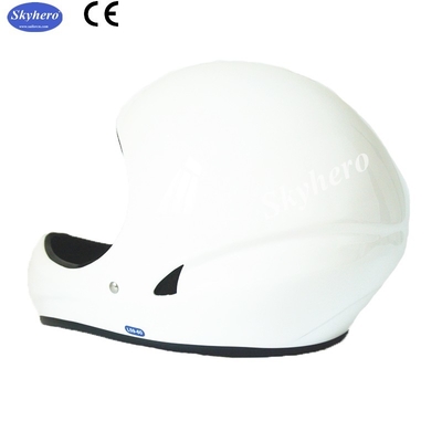 Casco de vuelo de velocidad GD-B Casco de parapente de fibra de vidrio de color blanco de cara completa Casco de planeo suspendido