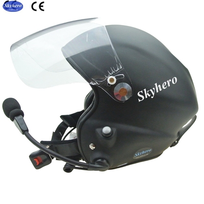 Nuevo color negro Mat Ruido cancelar el casco paramotor con goprobase fábrica profesional