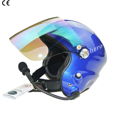 Mejor casco PPG/Casco para parapente con motor EN966 GD-G Color borroso Todos los tamaños en sombrero paramotor azul rojo