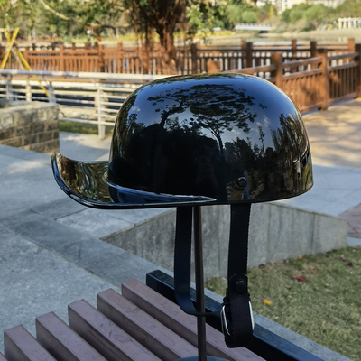 Casco de motocicleta retro Cascos con gorra de cuclillo Casco de béisbol personalizado