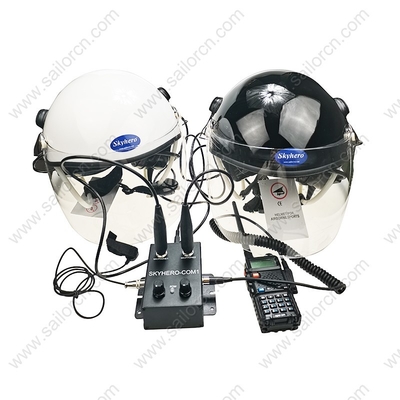 2X Casco Paramotor con intercomunicador Paratrike intercomunicador systercom casco autogiro Casco de cabina abierto