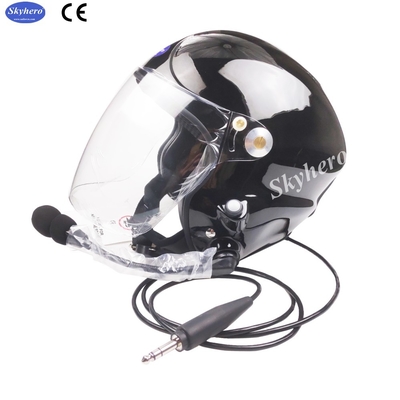 GD-K01-S6 y GD-G-S6 Casco paramotor con intercomunicador Paratrike intercomunicador systercom casco autogiro Casco de cabina abierto