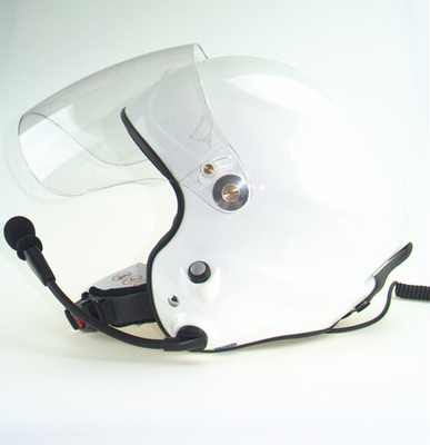 EN966 Anulación de ruido Casco de paramotor Casco PPG blanco de doble cara PTT 13 años Fábrica
