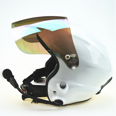 Casco de doble lado PTT Paramotort GD-G color blanco llena de ruido cancelar auriculares hechos en China