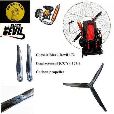 Corsair BlackBee/BlackBull/CorsairM19Y/Black Magic/Corsair M21/Corsair M25Y/Black Devil hélice de carbono con motor de parámetro