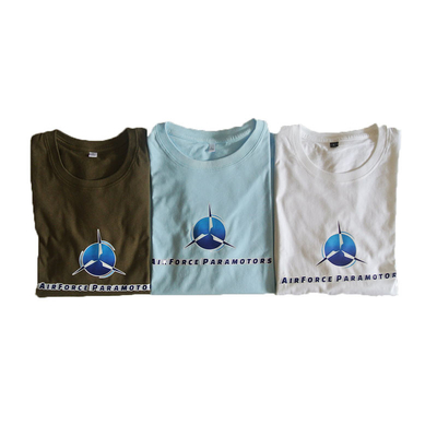 Imprima su logotipo camiseta de manga corta uniforme paramotor de parapente precio barato entrega rápida