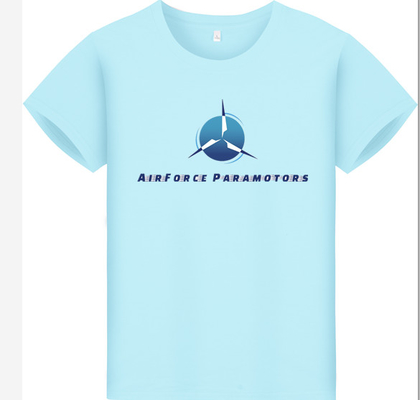 Imprima su logotipo camiseta de manga corta uniforme paramotor de parapente precio barato entrega rápida
