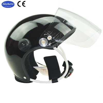Casco Paramotor Negro GD-C Sin auriculares Casco PPG de cara abierta Casco de parapente de alta calidad