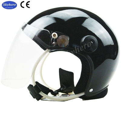Casco Paramotor Negro GD-C Sin auriculares Casco PPG de cara abierta Casco de parapente de alta calidad