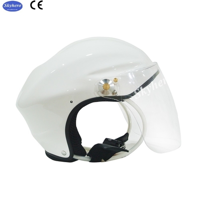 Casco negro de aviación de alta calidad casco de avión de luz de mosca casco de fibra de vidrio para la venta casco de piloto