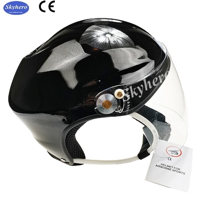 Casco negro de aviación de alta calidad casco de avión de luz de mosca casco de fibra de vidrio para la venta casco de piloto