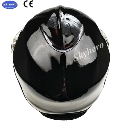 Casco negro de aviación de alta calidad casco de avión de luz de mosca casco de fibra de vidrio para la venta casco de piloto