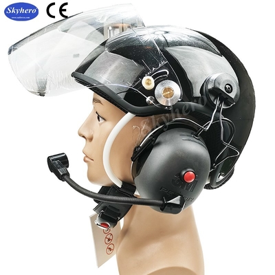 EN966 Casco para motor con auriculares de cancelación de ruido 3M Casco para parapente con motor Casco PPG