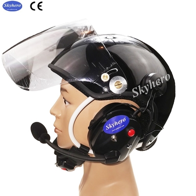 Casco de reducción de ruido activo Paramotor con auriculares completos GD-C Negro Venta directa de fábrica Casco de parapente motorizado