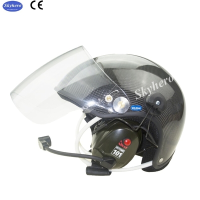 Fibra de carbono Noise cancel Casco paramotor con auriculares completos CR-GD-C02 Venta directa de fábrica Casco de parapente con motor