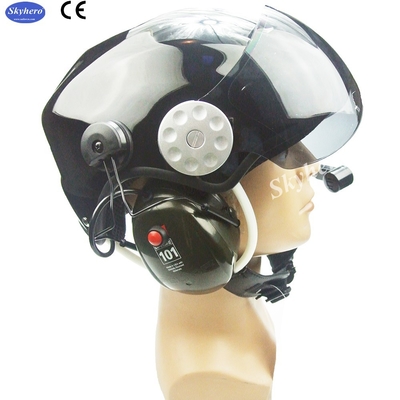 En 966 Casco para parapente con motor estándar Noise Cancel Paramotor Casco Color Rojo Negro Blanco Azul Paramotor