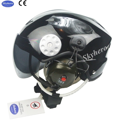 En 966 Casco para parapente con motor estándar Noise Cancel Paramotor Casco Color Rojo Negro Blanco Azul Paramotor