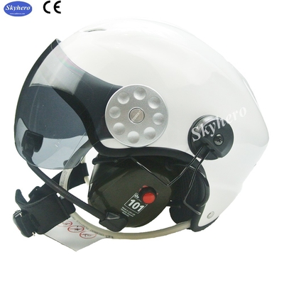En 966 Casco para parapente con motor estándar Noise Cancel Paramotor Casco Color Rojo Negro Blanco Azul Paramotor