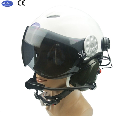 En 966 Casco para parapente con motor estándar Noise Cancel Paramotor Casco Color Rojo Negro Blanco Azul Paramotor