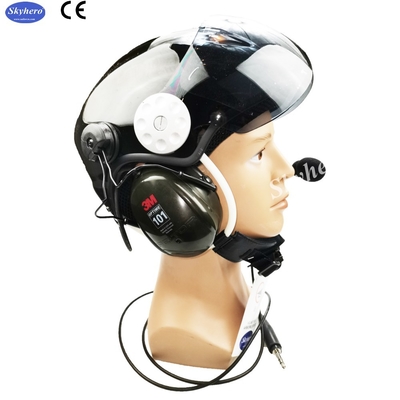 En 966 Casco para parapente con motor estándar Noise Cancel Paramotor Casco Color Rojo Negro Blanco Azul Paramotor