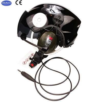 En 966 Casco para parapente con motor estándar Noise Cancel Paramotor Casco Color Rojo Negro Blanco Azul Paramotor