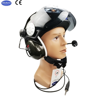 En 966 Casco para parapente con motor estándar Noise Cancel Paramotor Casco Color Rojo Negro Blanco Azul Paramotor