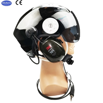 En 966 Casco para parapente con motor estándar Noise Cancel Paramotor Casco Color Rojo Negro Blanco Azul Paramotor