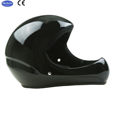 Casco de vuelo de velocidad GD-B Casco de parapente de fibra de vidrio de color blanco de cara completa Casco de planeo suspendido