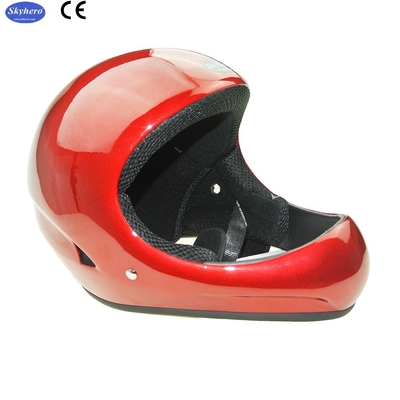 Casco de vuelo de velocidad GD-B Casco de parapente de fibra de vidrio de color blanco de cara completa Casco de planeo suspendido