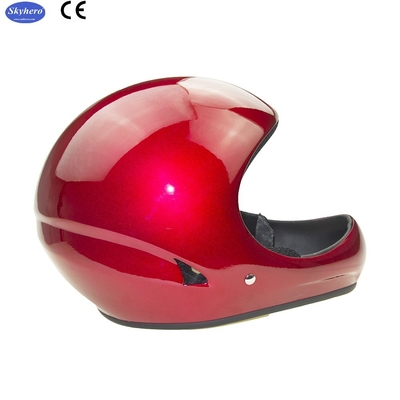 Casco de vuelo de velocidad GD-B Casco de parapente de fibra de vidrio de color blanco de cara completa Casco de planeo suspendido
