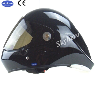 Casco de patinaje con cara llena CE Casco de parapente con cara llena color rojo Casco de tabla larga