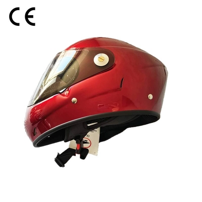 Alta calidad Casco de parapente de cara completa GD-F Color rojo De fibra de vidrio