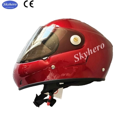 Alta calidad Casco de parapente de cara completa GD-F Color rojo De fibra de vidrio