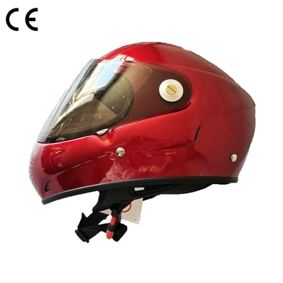 Alta calidad Casco de parapente de cara completa GD-F Color rojo De fibra de vidrio