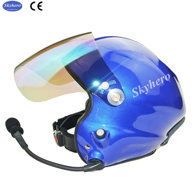 Venta caliente Cancelación de ruido Casco para parapente motorizado Casco paramotor azul Color azul rojo negro