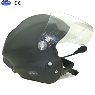 Nuevo color negro Mat Ruido cancelar el casco paramotor con goprobase fábrica profesional