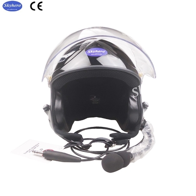 Noise Cancel PPG Casco negro con auriculares EN966 Certificado Casco paramotor China proveedor azul rojo negro