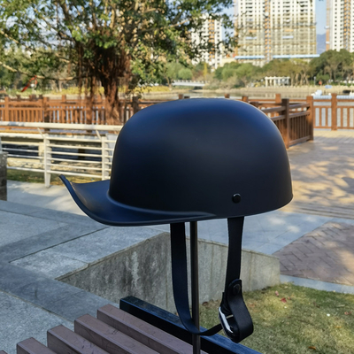 Casco de motocicleta retro Cascos con gorra de cuclillo Casco de béisbol personalizado