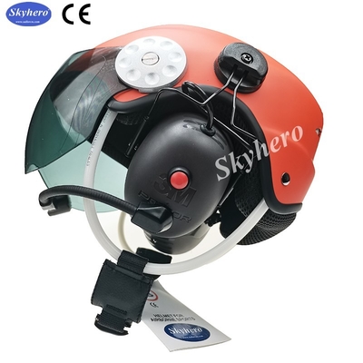 En 966 Casco para parapente con motor estándar Noise Cancel Paramotor Casco Color Rojo Negro Blanco Azul Paramotor