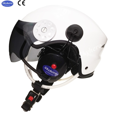 En 966 Casco para parapente con motor estándar Noise Cancel Paramotor Casco Color Rojo Negro Blanco Azul Paramotor