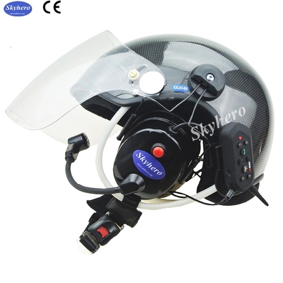 Casco de fibra de carbono con paramotores Casco PPG con ruido alto cancelar auriculares Bluetooth EN966 Paramotores certificado